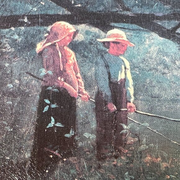 Winslow Homer Small Print of Painting "Fishing" 1879 - Picture 7 of 7